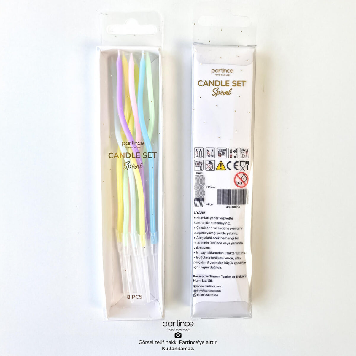 Makaron Renk Spiral Pasta Mumu 8’li - Görsel 4