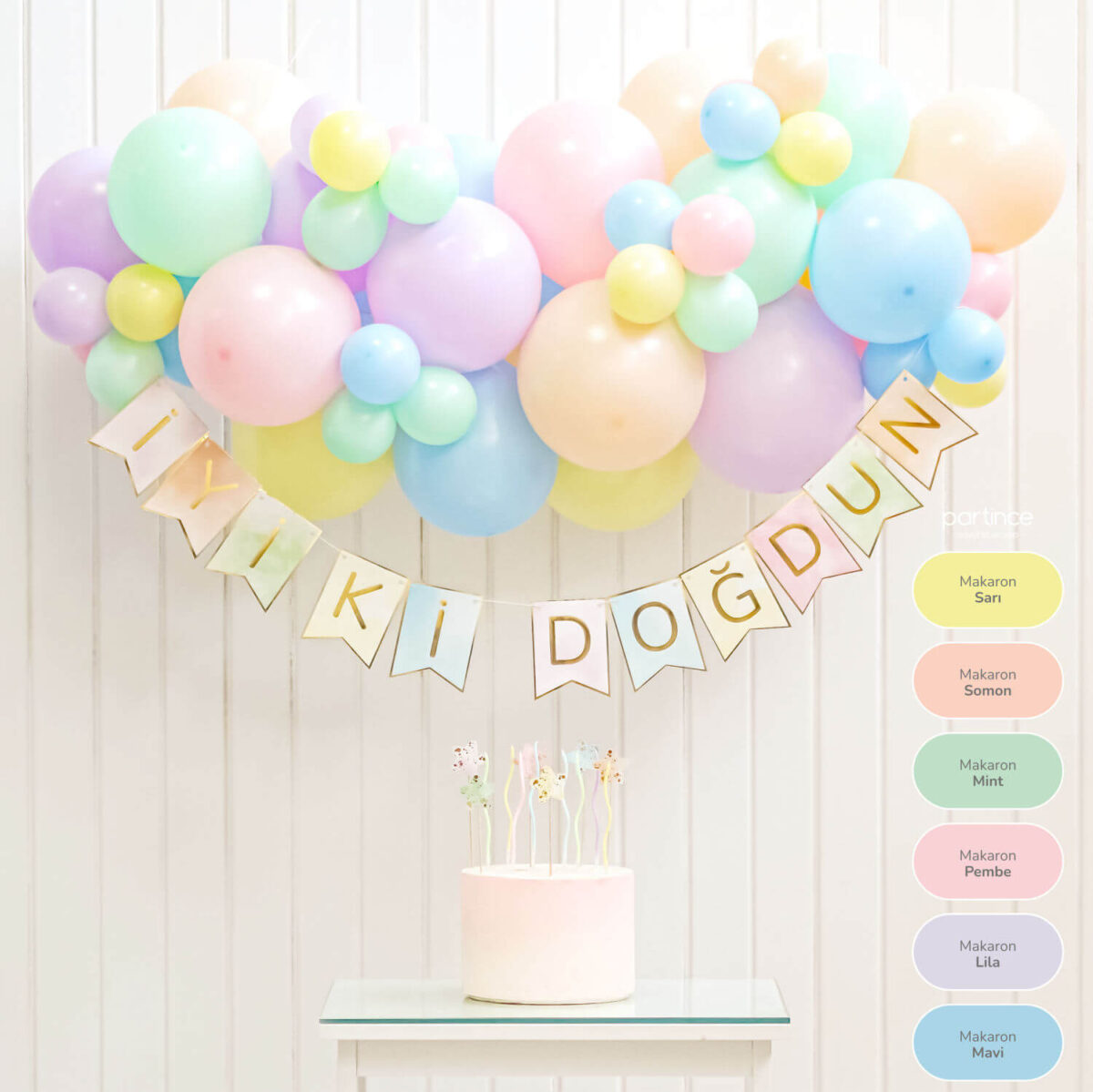 İyi ki Doğdun Mini Balon Zincir Kiti