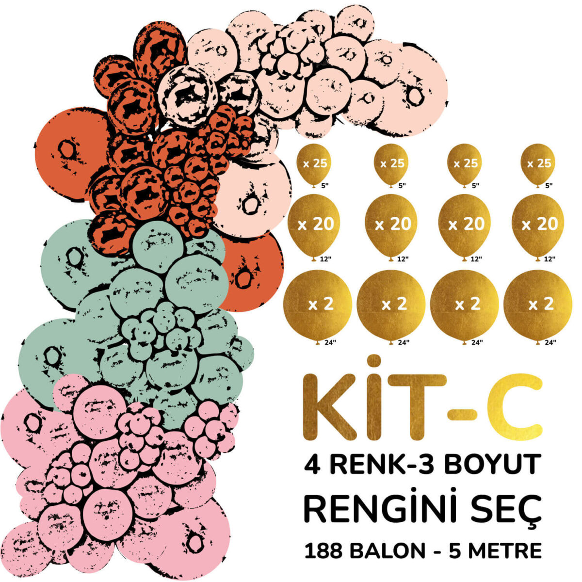 Kendi Balon Zincirini Yap - Kit C