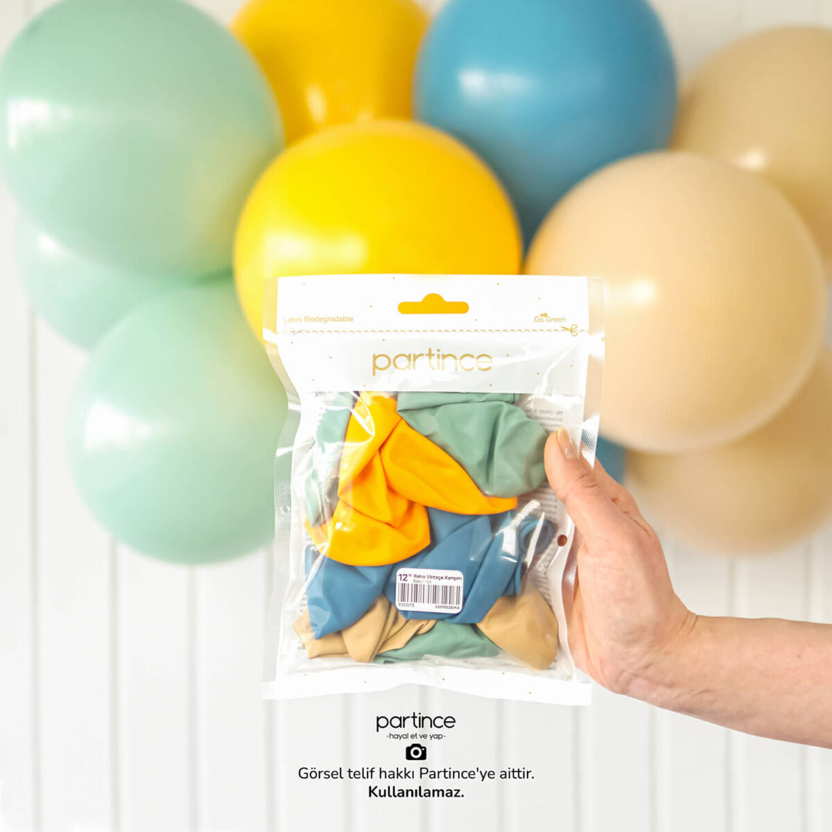 12" Standart Boy Vintage Retro Karışım 12'li - Görsel 2