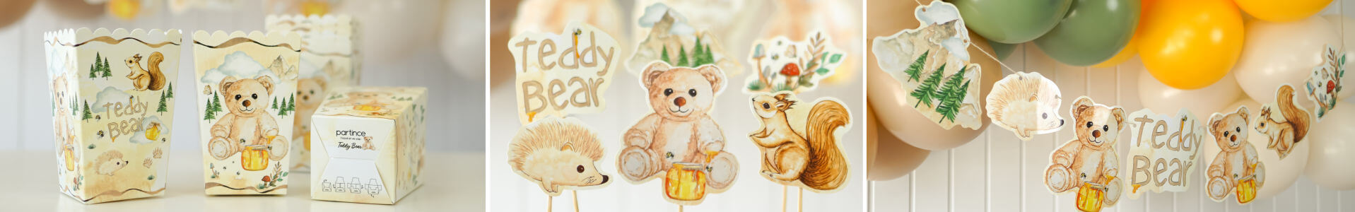 Teddy Bear Tema Parti Koleksiyonu