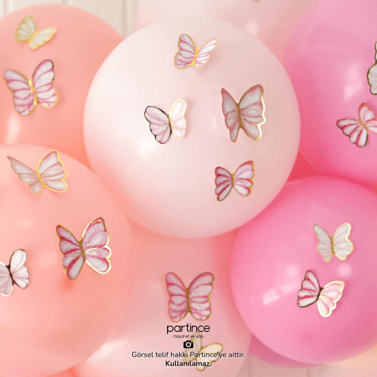 Pembe Kelebek Pamuk Şekeri Mini Kit - Görsel 4