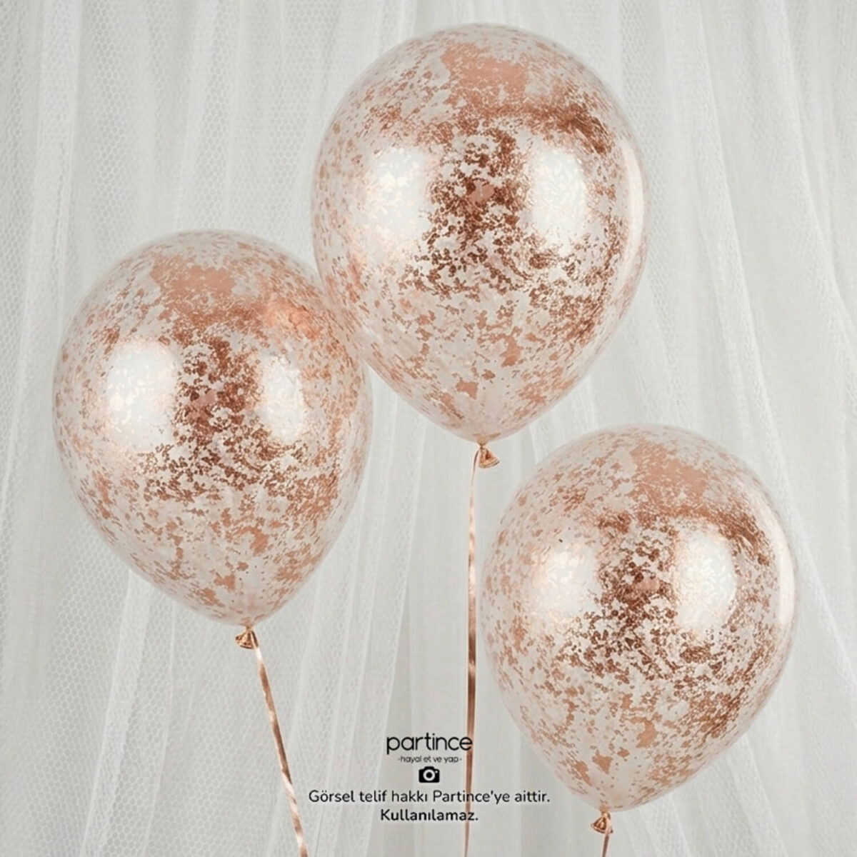 Düzensiz Konfeti Rose Gold - Görsel 4