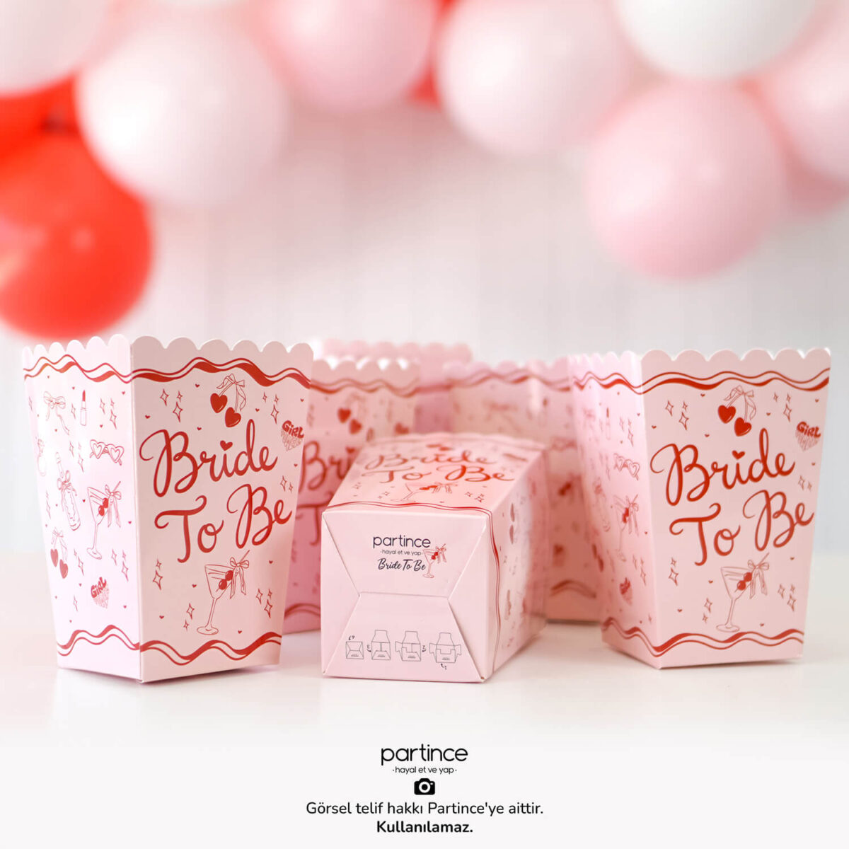 Bride Popcorn Mısır Kutusu 8'li