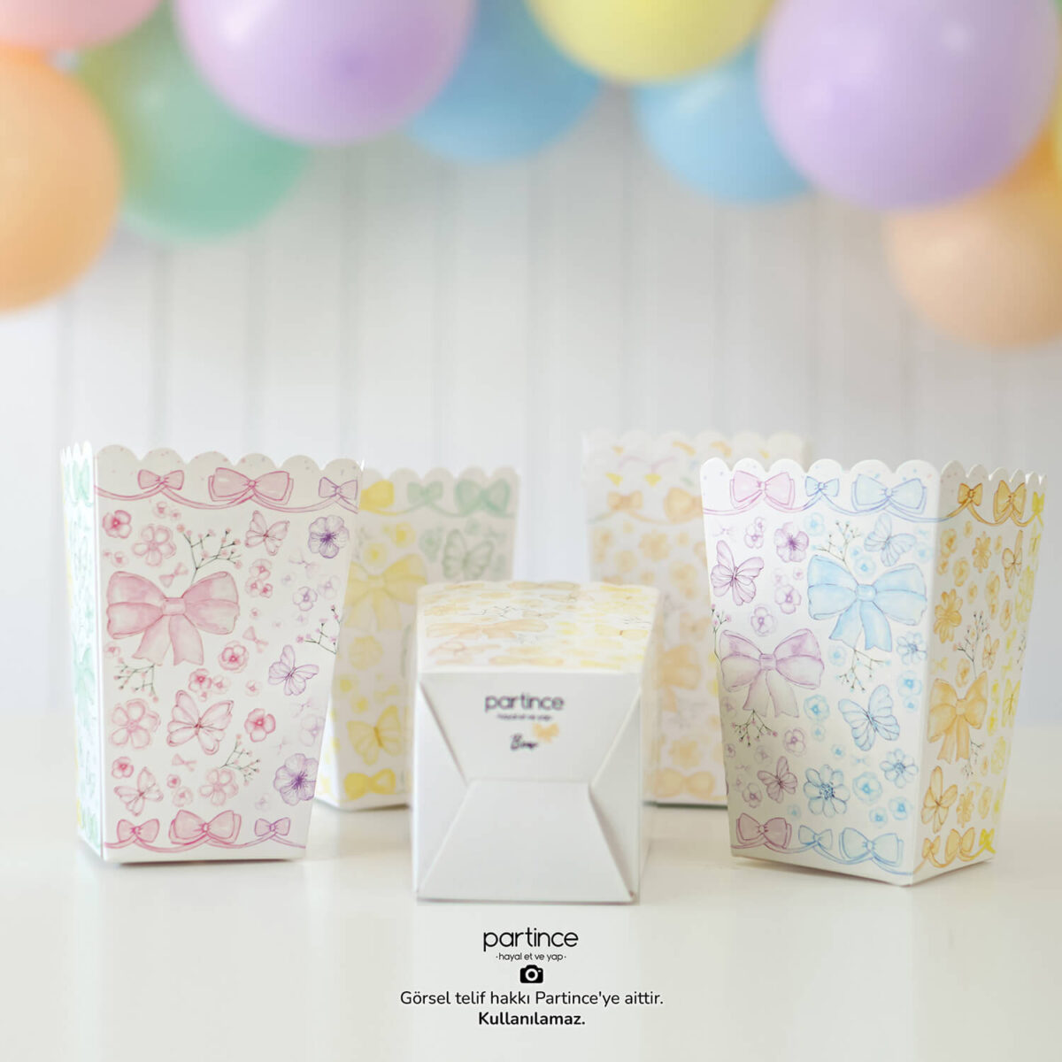 Fiyonk Tema Popcorn Mısır Kutusu 8'li